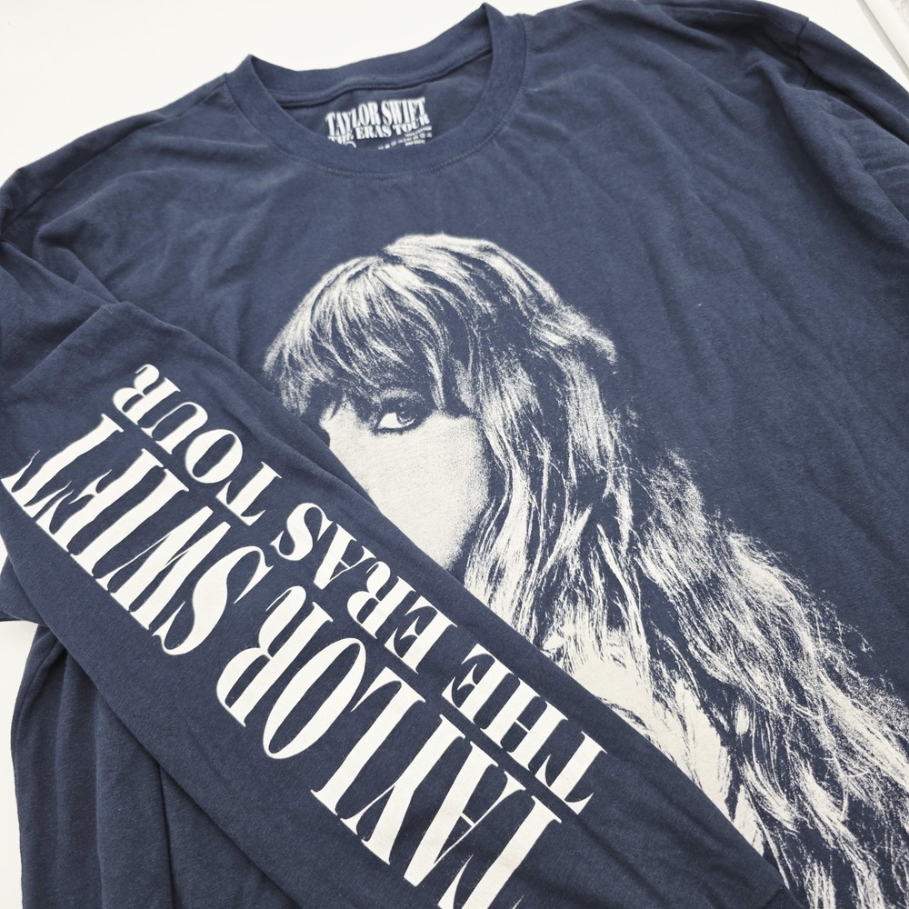 Taylor Swift The Eras Tour Official Long Sleeve Black T-Shirt Size 2XL - Picture 8 of 8